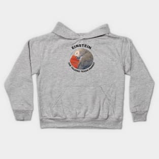 Einstein Parrot African Grey Logo Kids Hoodie